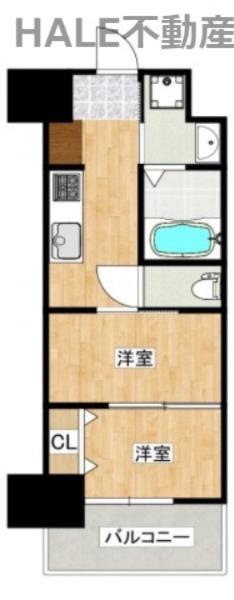 CLUB ORIENT NO.122(2K/8階)の間取り写真