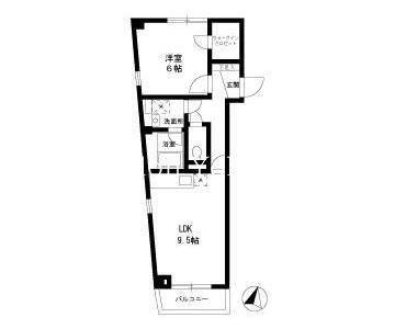 COMFORT K(1LDK/3階)の間取り写真