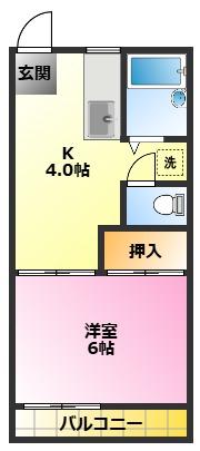 コーポ鈴木B棟(1K/1階)