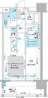 オーパスレジデンス中板橋(1LDK/6階)の間取り写真