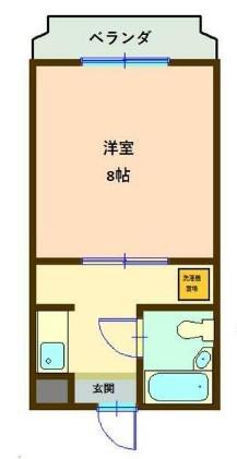 ビューラータカノ(1K/3階)の間取り写真