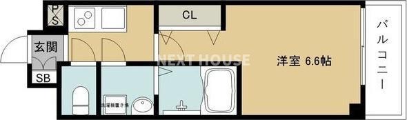RAYSPRODUCT西住之江ADAMU(1K/4階)の間取り写真