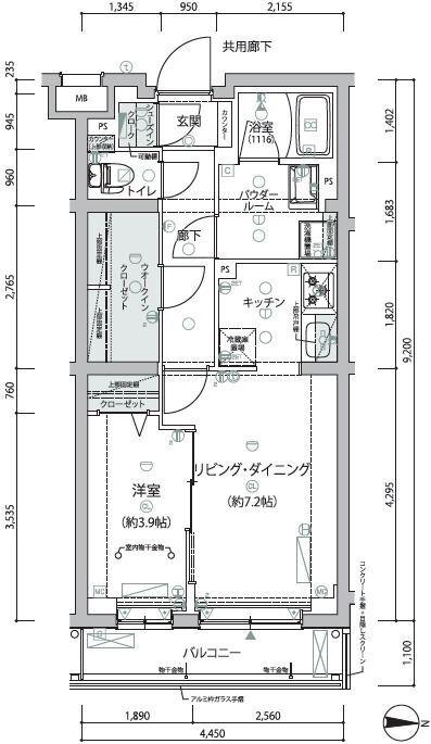 ARCOBALENO NERIMA(1LDK/2階)の間取り写真