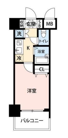 マイナビステイミライエ早稲田プランドール(1K/3階)の間取り写真