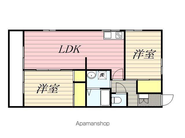 ドミール90(2LDK/1階)の間取り写真