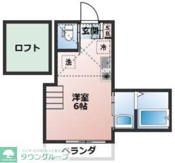 アレン千住寿(ワンルーム/3階)の間取り写真