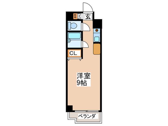 エトワールトキワ(ワンルーム/4階)の間取り写真