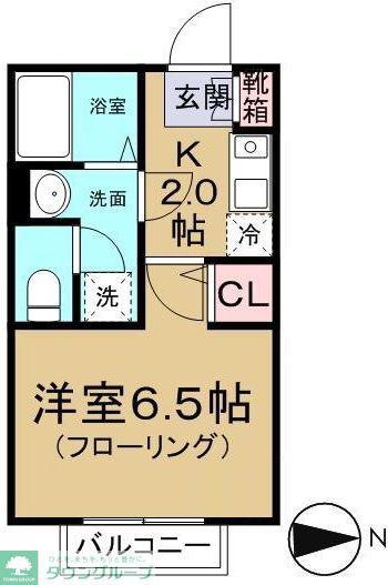 ドリームハイツ(1K/1階)の間取り写真