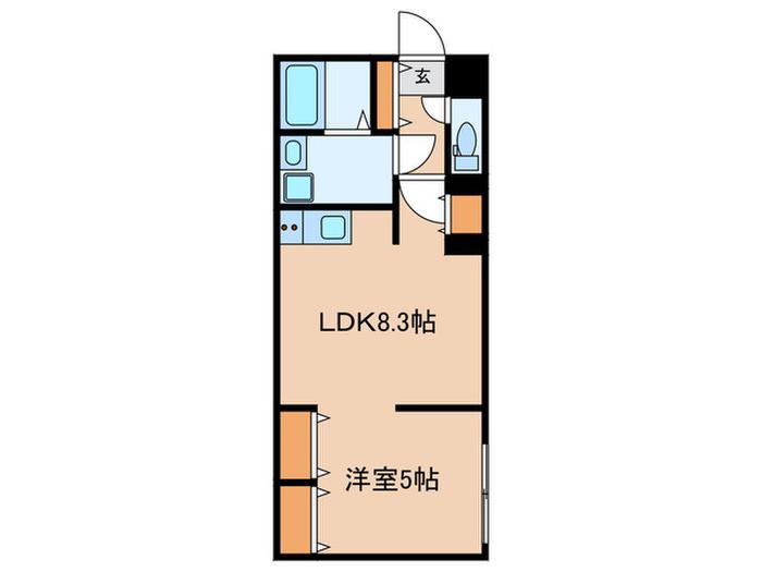LEGALAND WASEDA(1LDK/3階)の間取り写真