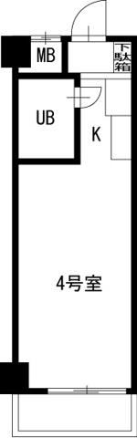 SEEDS鶴見中央(ワンルーム/3階)の間取り写真