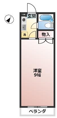 パークビレッジ(1K/2階)の間取り写真