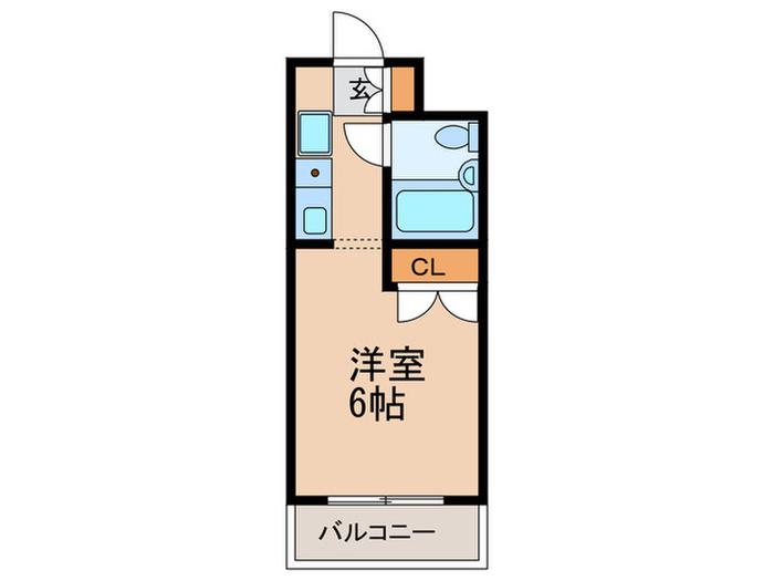 リッチマウント(ワンルーム/4階)の間取り写真