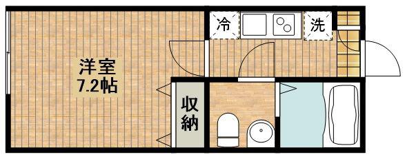 アザーレ・クオン(1K/1階)の間取り写真