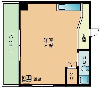 イーグルビル(ワンルーム/4階)の間取り写真