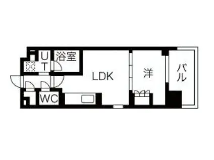 NSパークレジデンス新宿御苑(1LDK/11階)の間取り写真