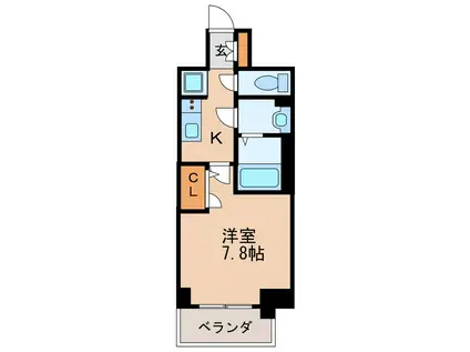 プレサンスTHE久屋大通レジェンド(1K/6階)の間取り写真