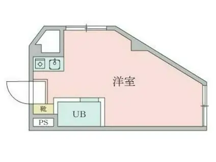 KMコートI(ワンルーム/3階)の間取り写真