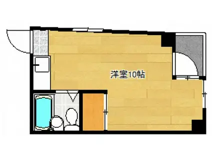 神戸堂ビル(ワンルーム/4階)の間取り写真