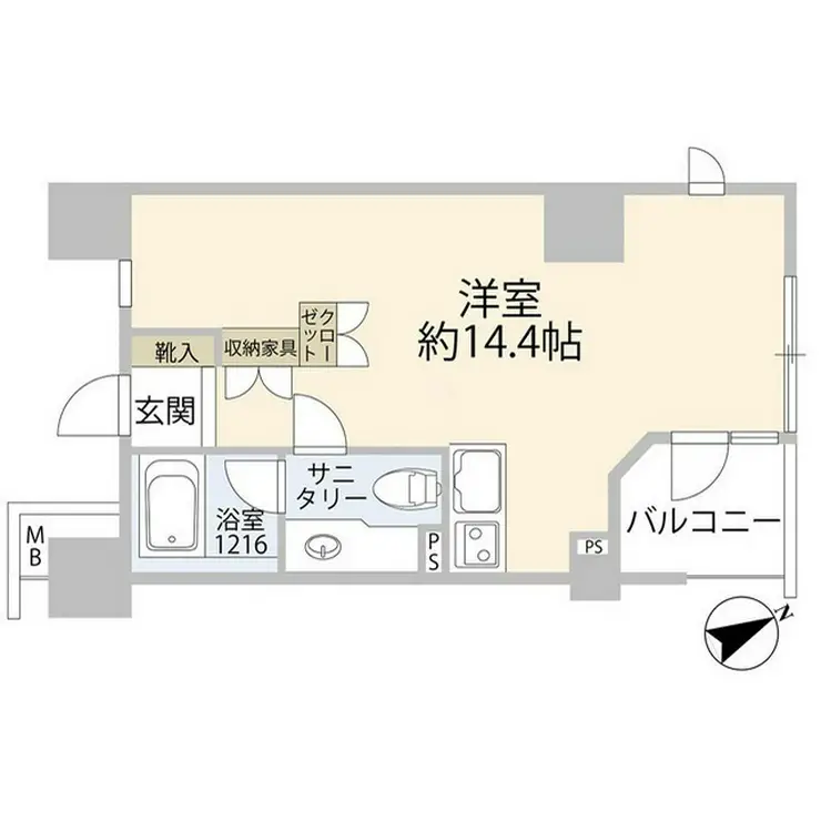 朝日上野マンション 4階階 間取り