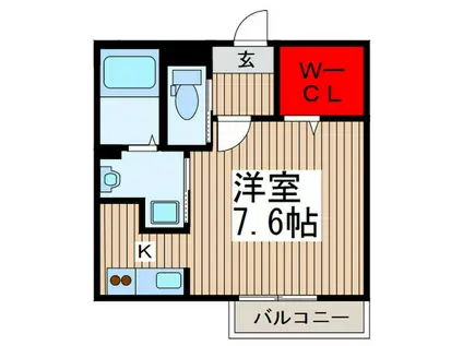 埼玉高速鉄道 東川口駅 徒歩9分 2階建 築12年(1K/2階)の間取り写真
