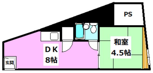 レジャープラザEIWA(1DK/5階)の間取り写真