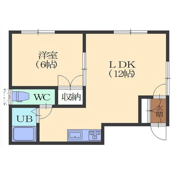 TM HOUSE(1LDK/1階)の間取り写真