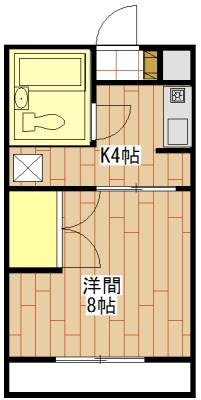 エステートエンゼル(1K/3階)の間取り写真