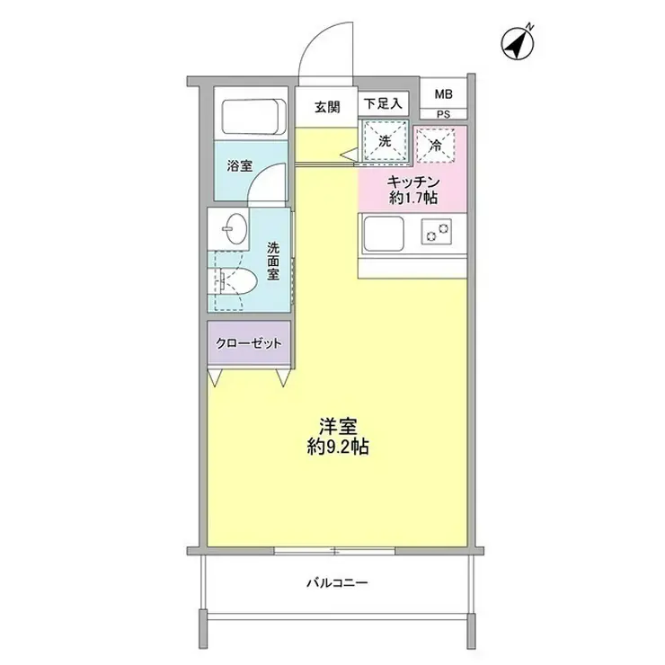 ノーブ新百合 2階階 間取り