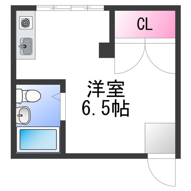 オリーブ泉佐野駅前ビル(ワンルーム/4階)の間取り写真
