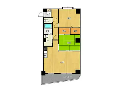 ウィンダムコート(2LDK/3階)の間取り写真