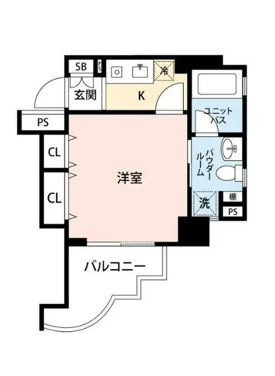 スカイコート浅草柳橋 6階階 間取り