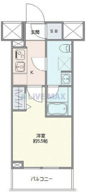 GENOVIA西川口III(1K/9階)の間取り写真