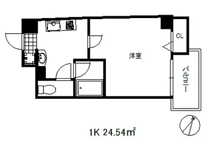 MASANI三宮(1K/5階)の間取り写真