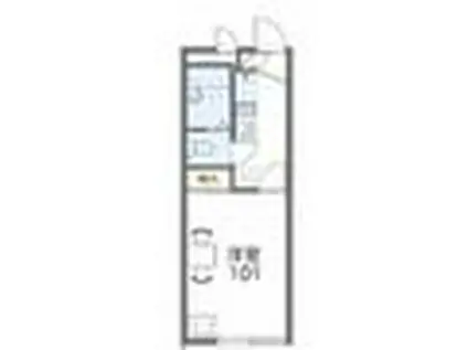 レオパレスバーディーV(1K/2階)の間取り写真