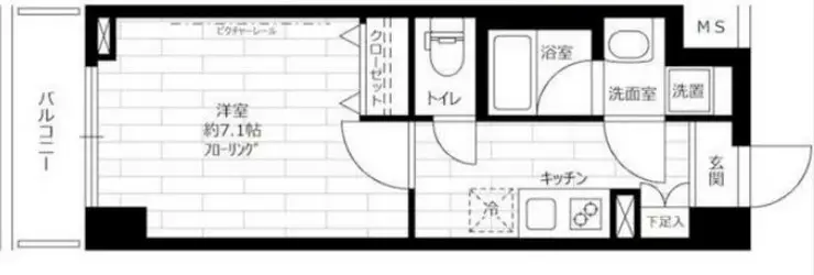 ステージグランデ生田駅前 1階階 間取り