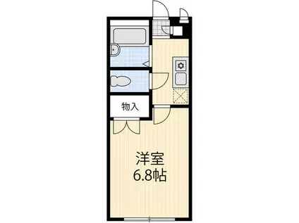 アーバンフラット5(1K/1階)の間取り写真