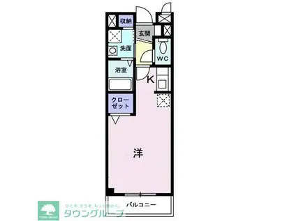 サンヒルズ柏C(ワンルーム/1階)の間取り写真