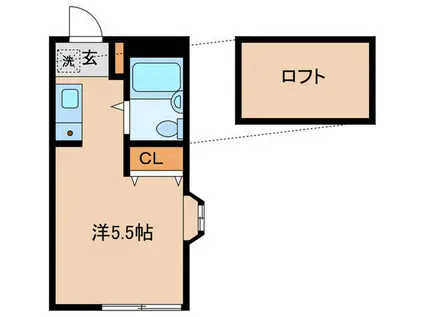 ステップ阿佐ヶ谷(ワンルーム/1階)の間取り写真