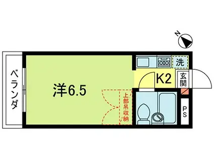 メゾンメモワール(1K/2階)の間取り写真