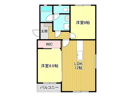 クレーバーマンション(2LDK/2階)の間取り写真