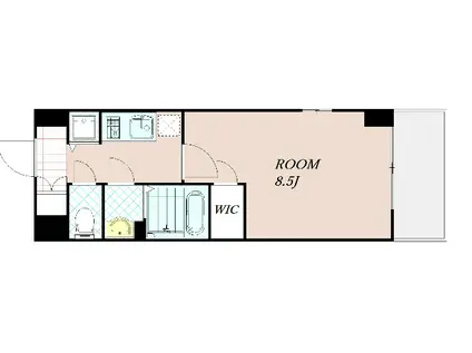 エスプレイス京都RAKUNAN(1K/6階)の間取り写真