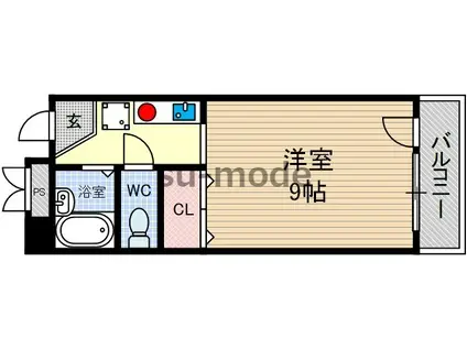 GI-ZII(1K/2階)の間取り写真