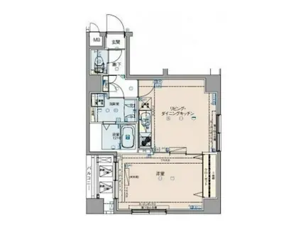ROMEC勝どき/ロメック勝どき(1LDK/7階)の間取り写真