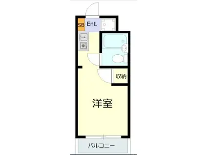 サンホワイト磯子(ワンルーム/3階)の間取り写真