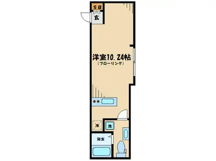 PARKSIDE RESIDENCE CHITOKARA(ワンルーム/1階)の間取り写真