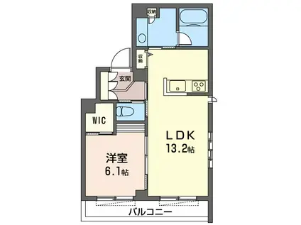 ARIETTA TAKASHIMADAIRA(1LDK/2階)の間取り写真