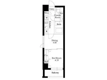 GRAN PASEO 新大塚(2K/11階)の間取り写真