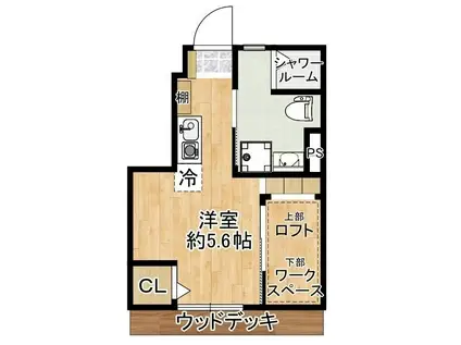 アメトリン池袋(ワンルーム/1階)の間取り写真