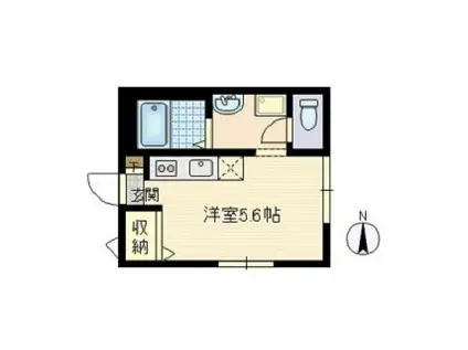 ジュネス新川崎(ワンルーム/1階)の間取り写真