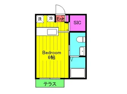 SPERANZA(1K/1階)の間取り写真